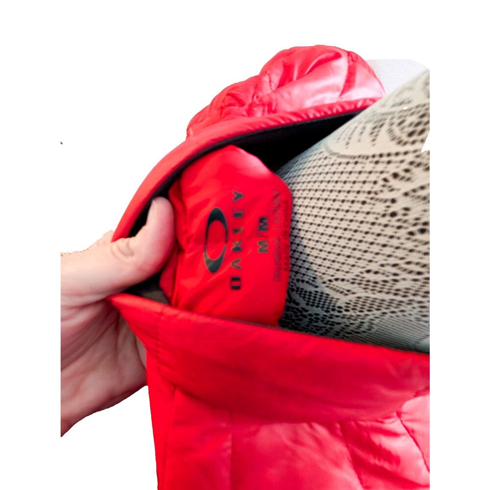 Men’s Oakley Elements Packable Down Jacket In Red - image 5